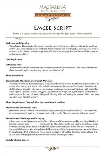 wedding script for emcee